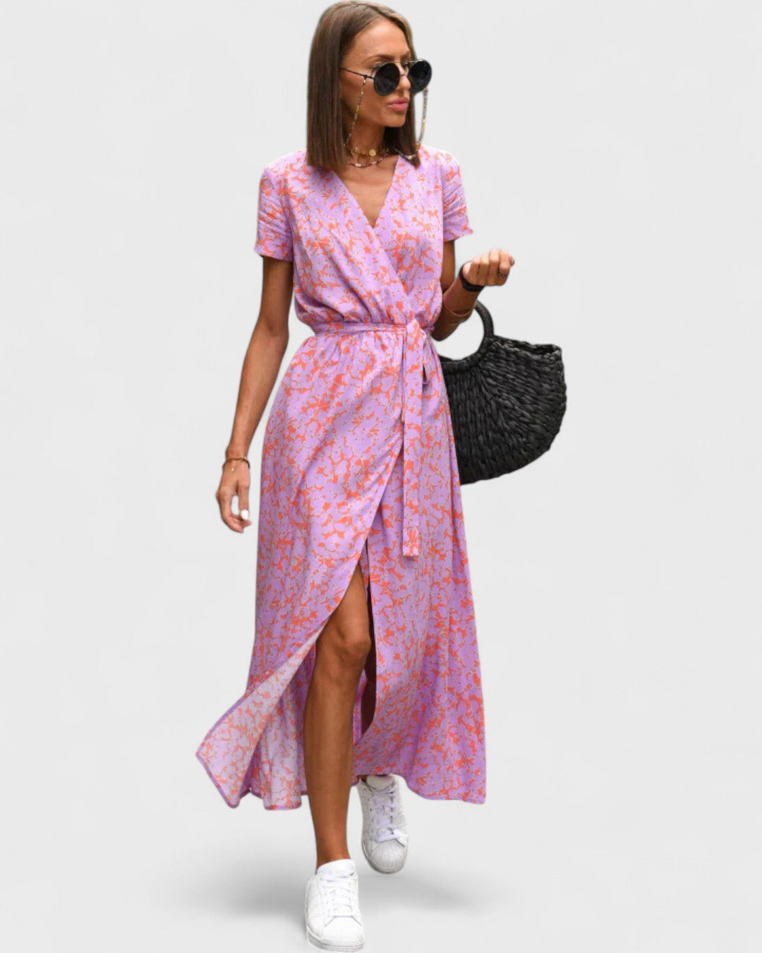 Lauri | Elegancka i wygodna sukienka w kwiaty