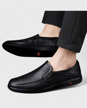 Wojtek | Męskie skórzane półbuty typu slip-on