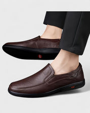 Wojtek | Męskie skórzane półbuty typu slip-on